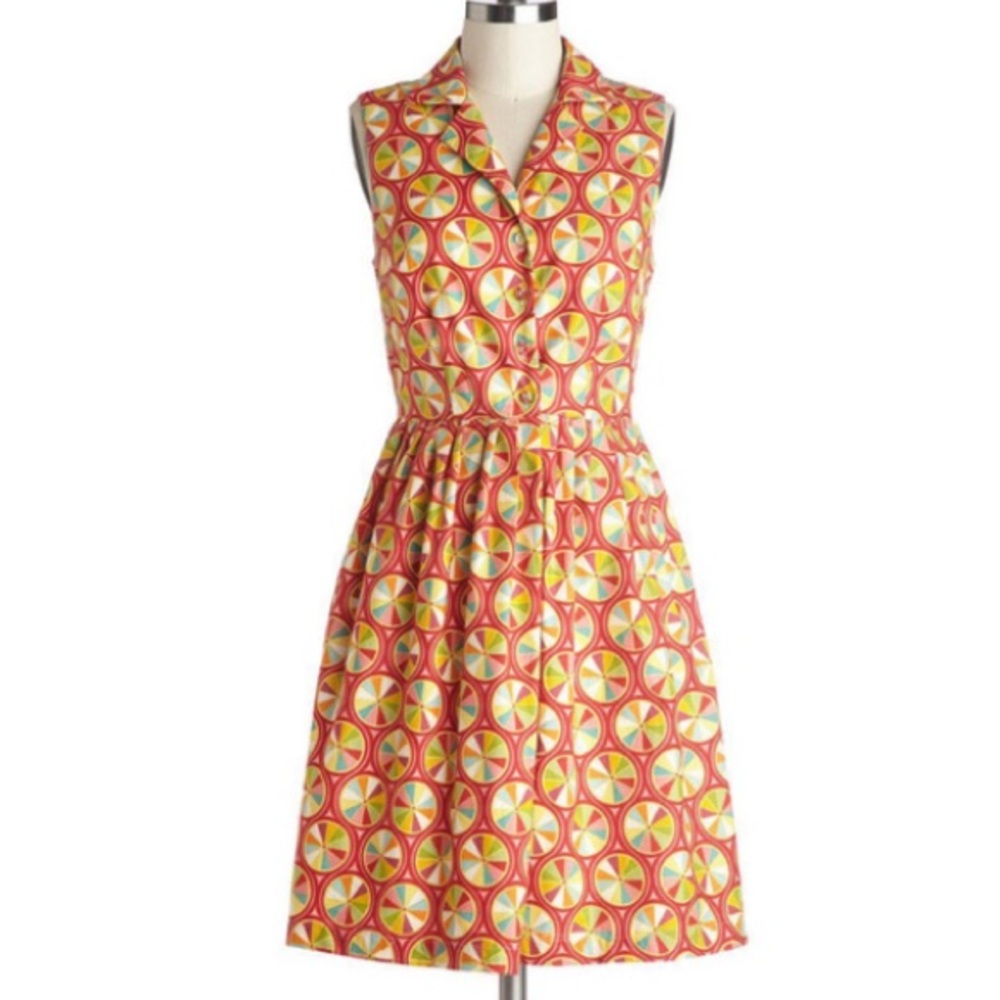 ModCloth Bea and Dot Palette Dress Medium